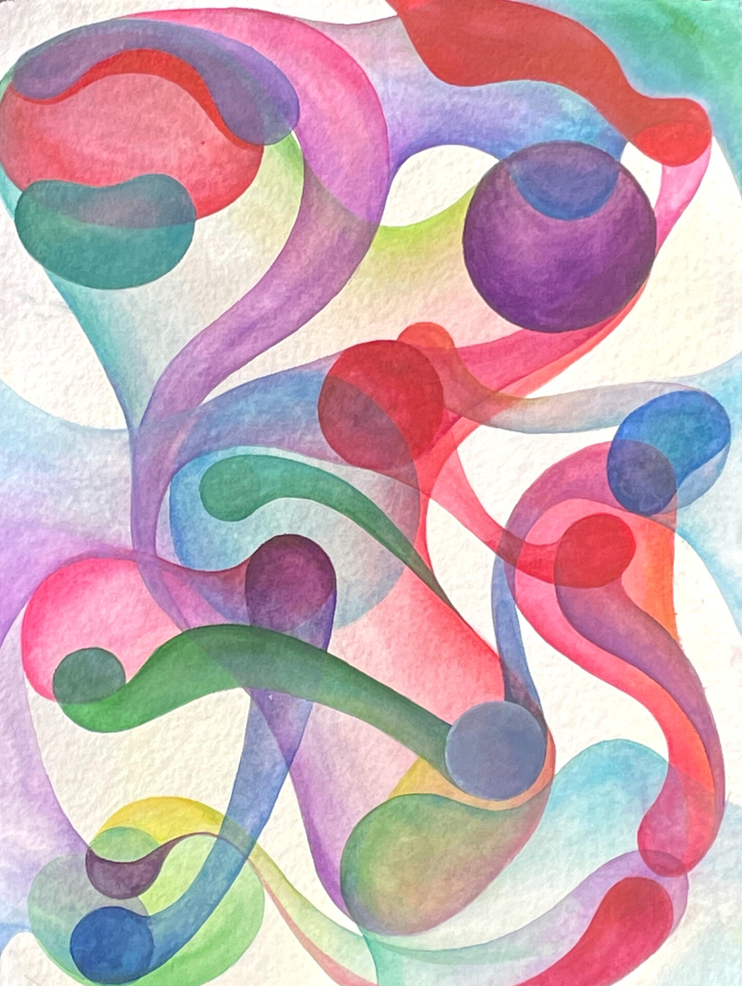 'Faces ll' Watercolor 22x30