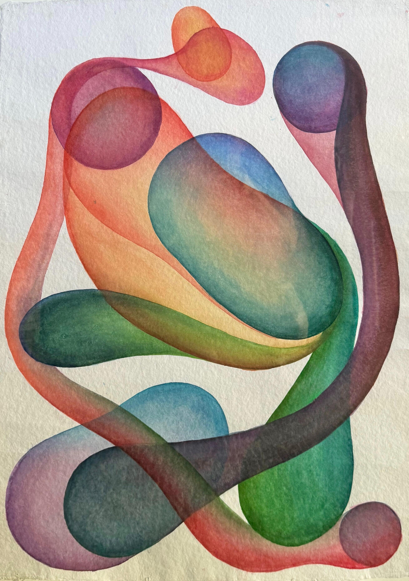 'Faces' Watercolor 22x30